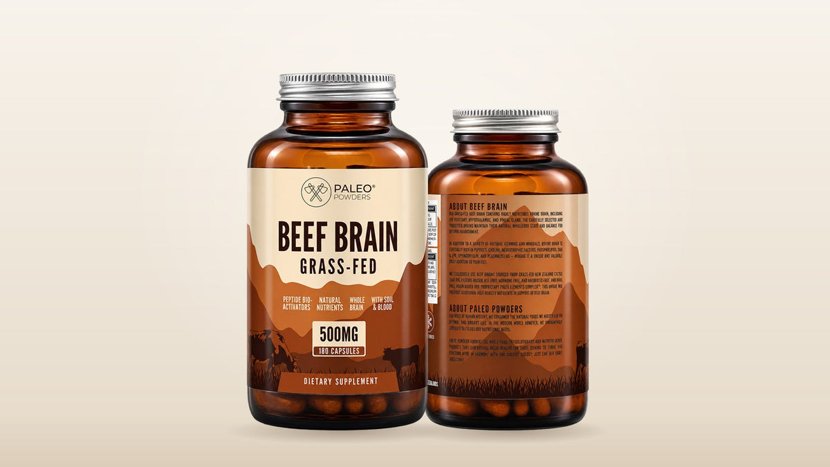 Runderhersenen capsules van Paleo Powders
