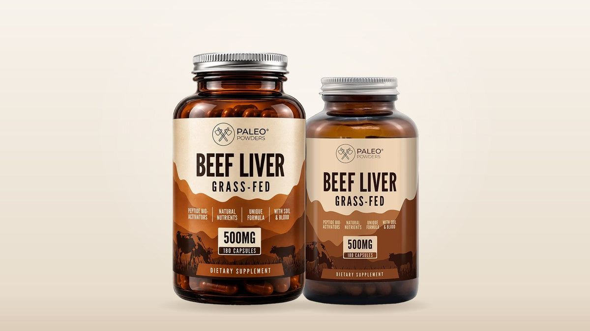 Runderlever capsules van grasgevoerde runderen, Paleo Powders