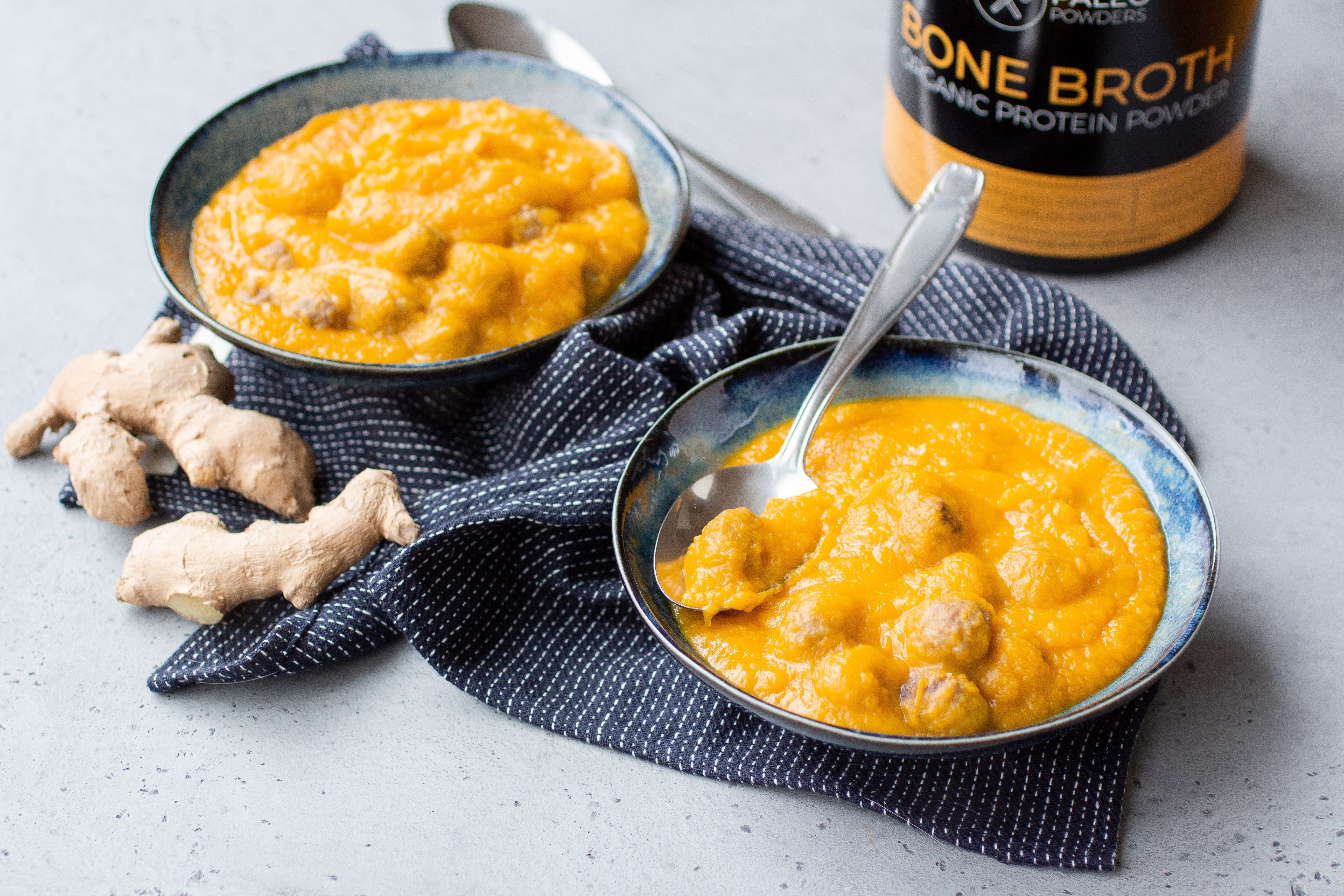 Voedzame pompoensoep met Bone Broth - Bottenbouillon