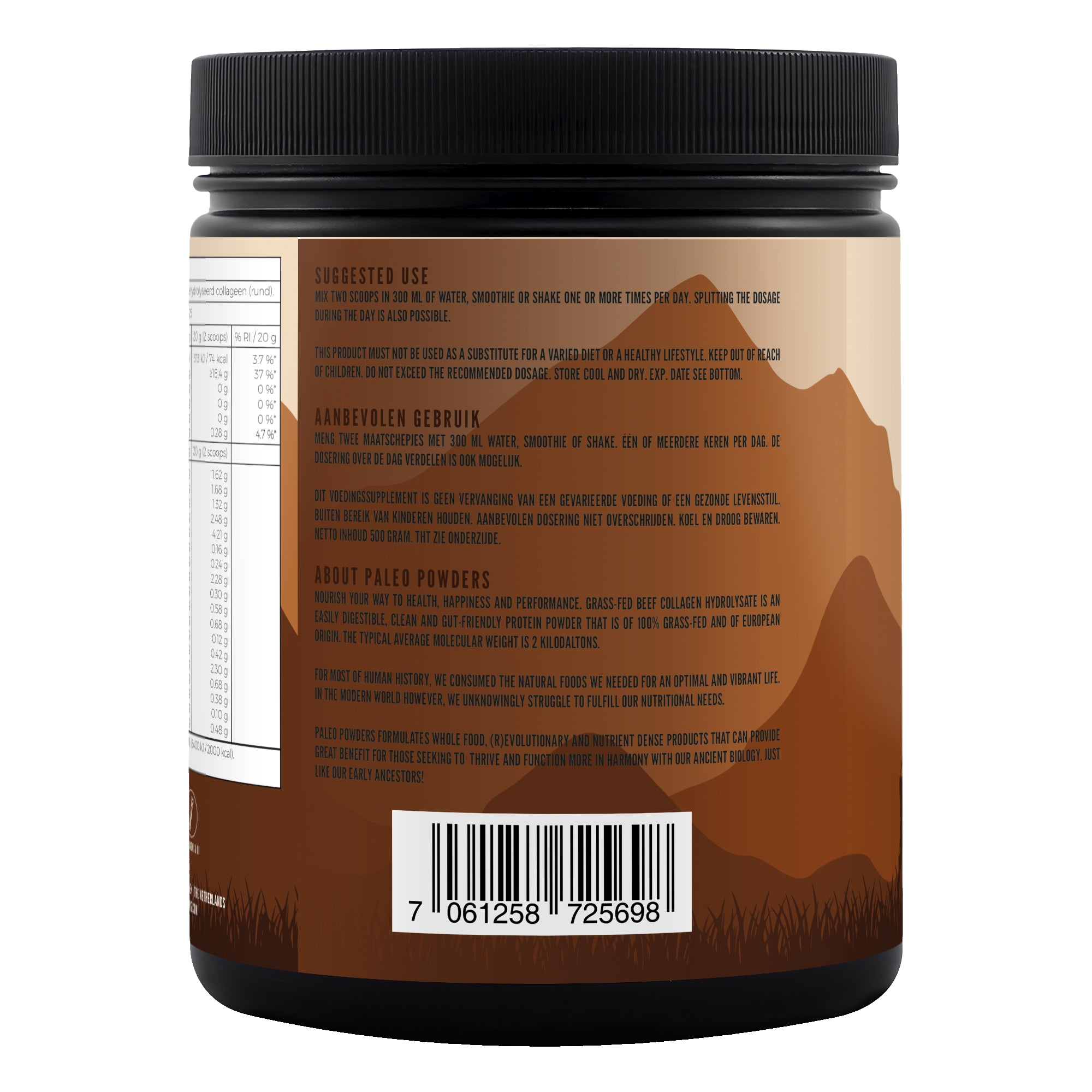 Collageen Hydrolysaat - Grasgevoerde Runderen - 500 gram