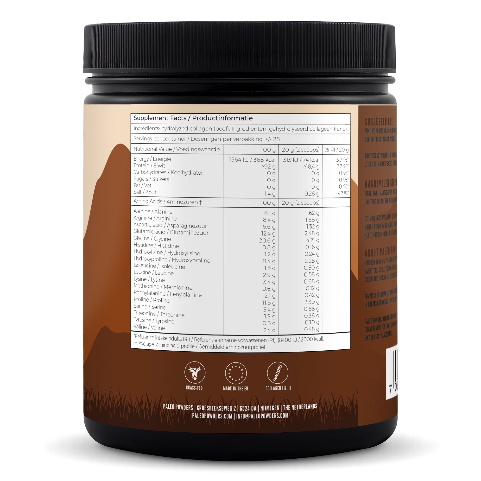 Collagen Hydrolysate - Grass-Fed - 500 grams