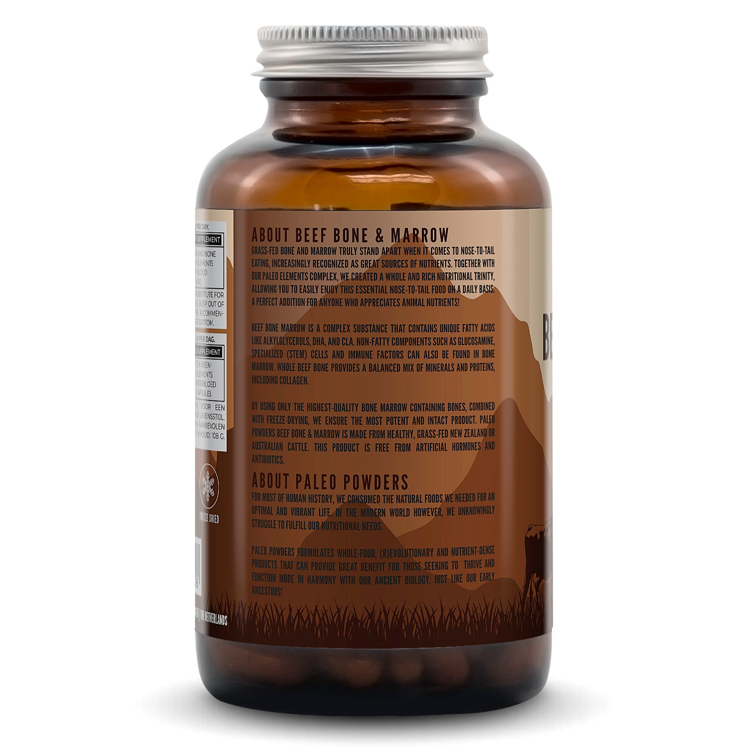 Runder Beenmerg - Grasgevoerd - 180 capsules - Paleo Powders