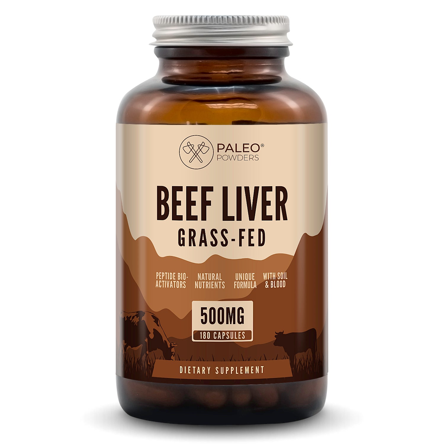 Runderlever - Grasgevoerd - 180 capsules - Paleo Powders