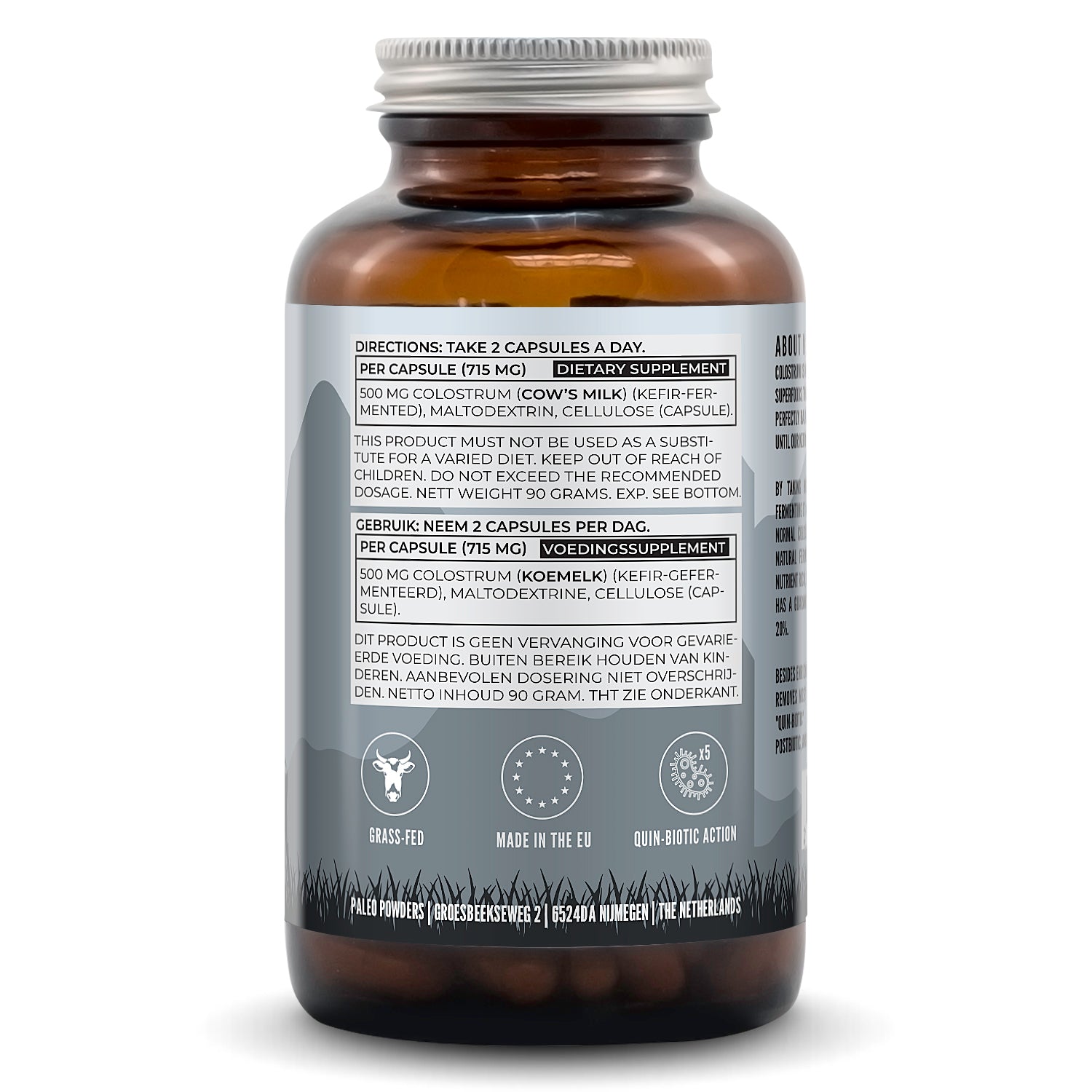 Colostrum - Kefir Gefermenteerd - 120 capsules - Paleo Powders