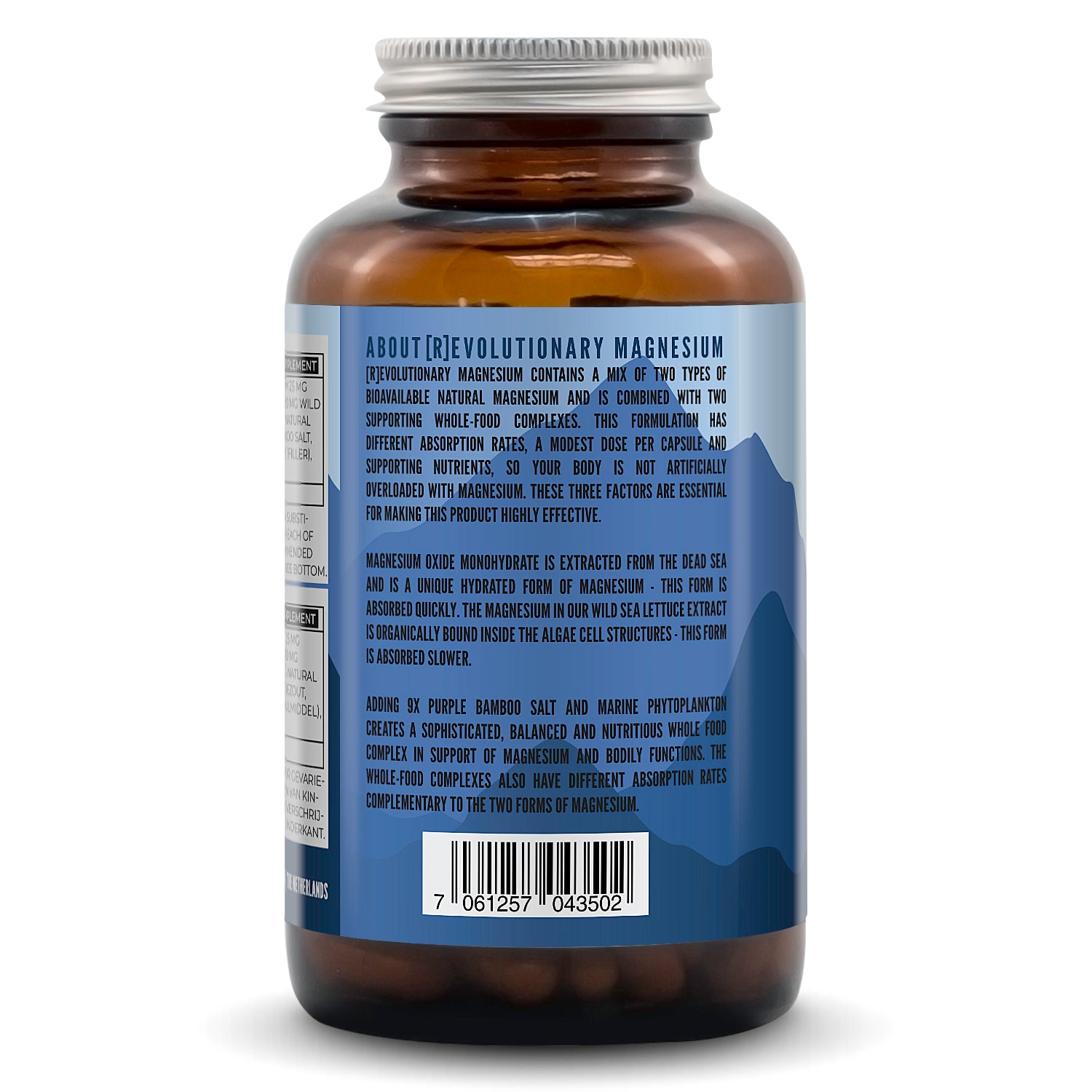 Magnesium - 100% Natuurlijk - 180 capsules - Paleo Powders