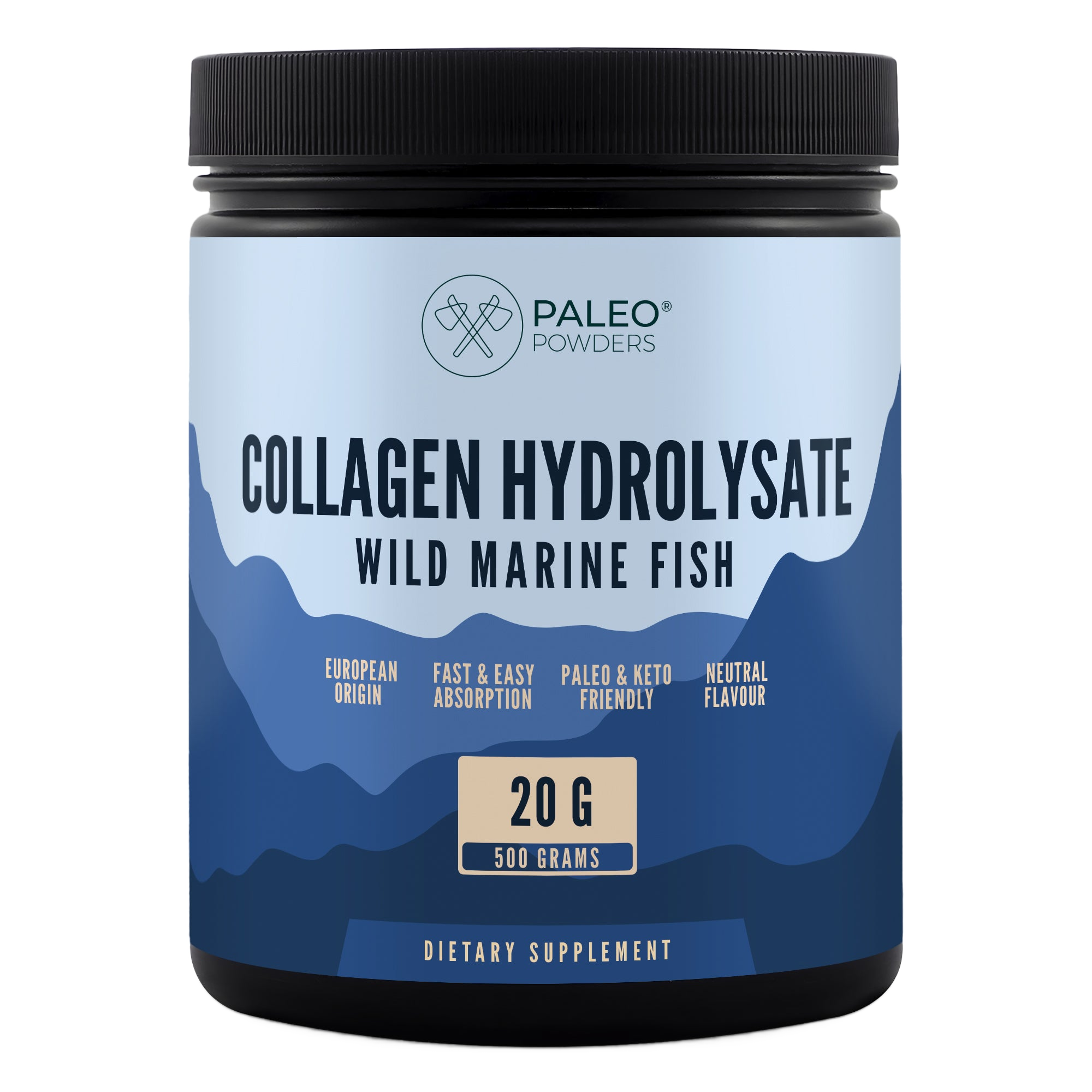 Collageen Hydrolysaat - Wild Gevangen Vis - 500 gram - Paleo Powders