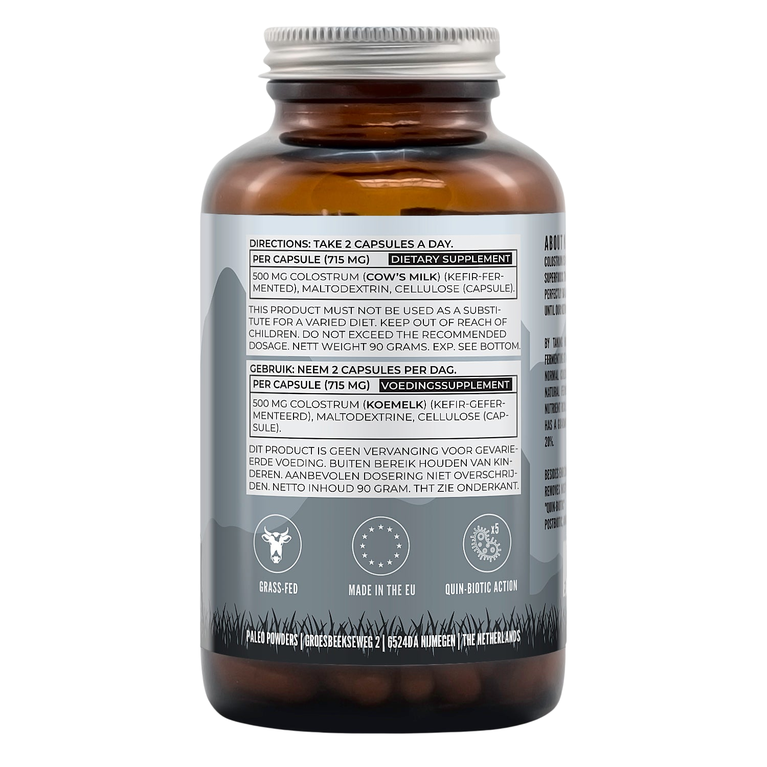 Colostrum - Kefir Gefermenteerd - 120 capsules - Paleo Powders