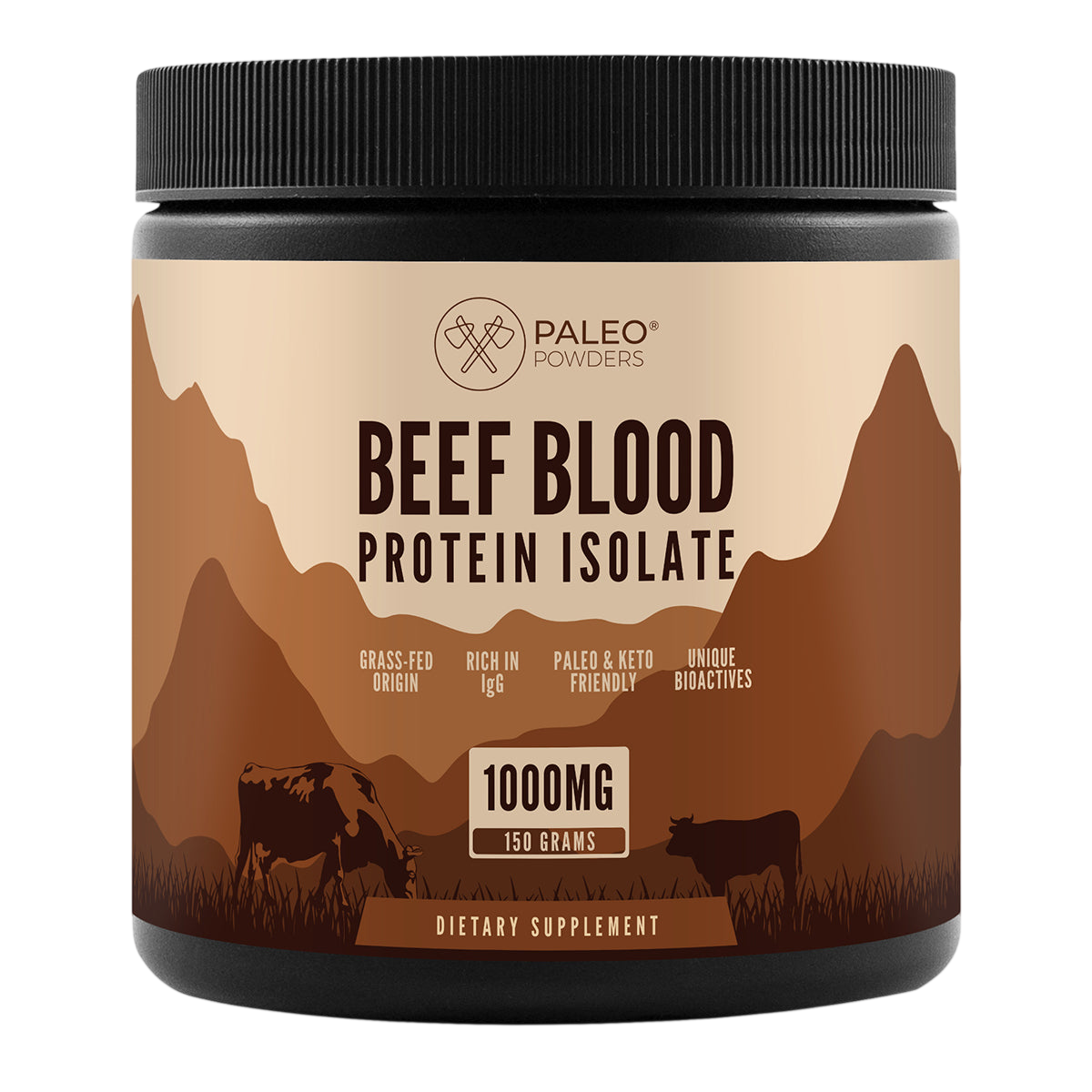 Runderbloed Eiwit Isolaat - Grasgevoerde Runderen - 150 gram - Paleo Powders