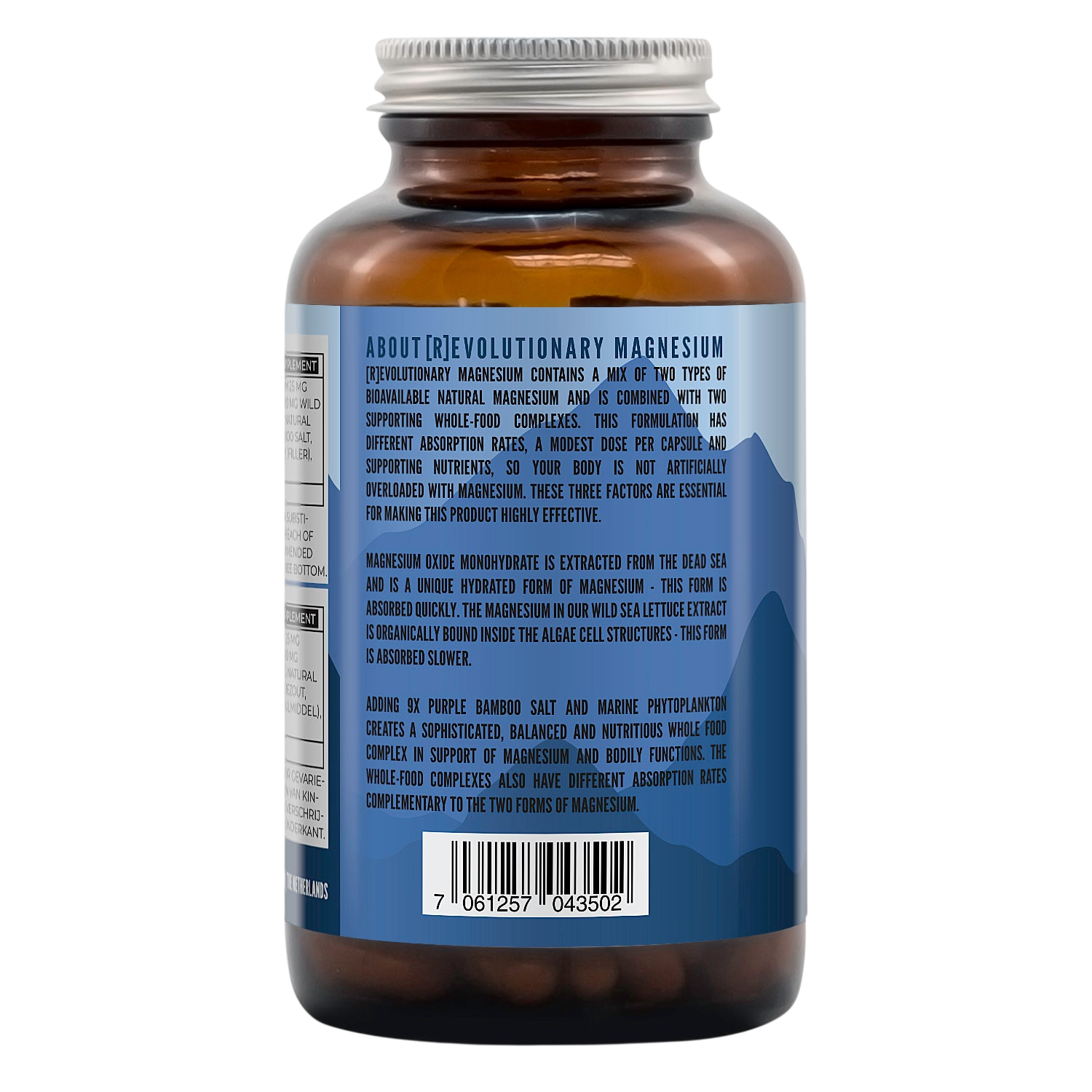 Magnesium - 100% Natuurlijk - 180 capsules - Paleo Powders