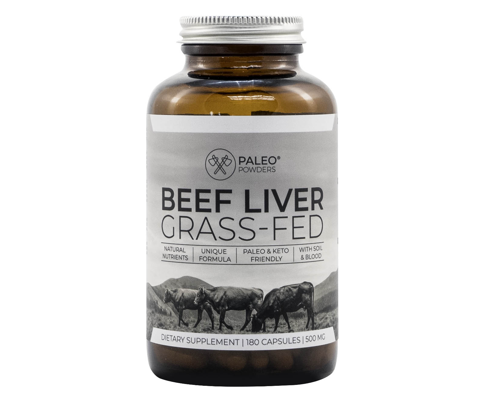 Runderlever - Grasgevoerd - 180 capsules - Paleo Powders