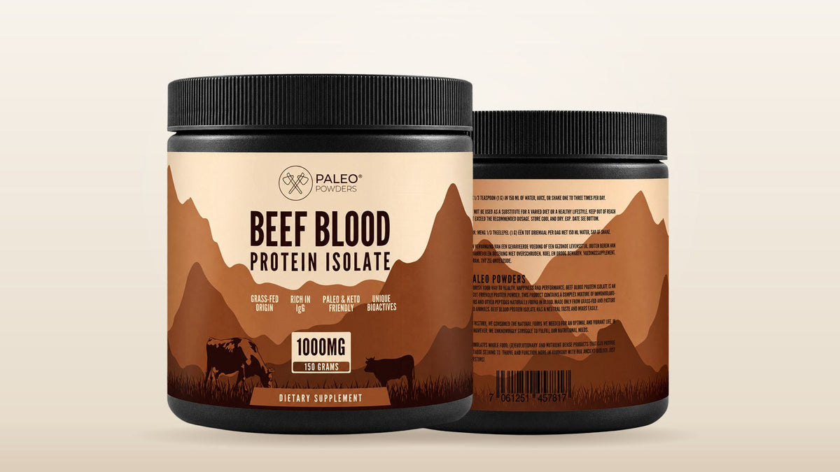 Runderbloed eiwit isolaat van Paleo Powders