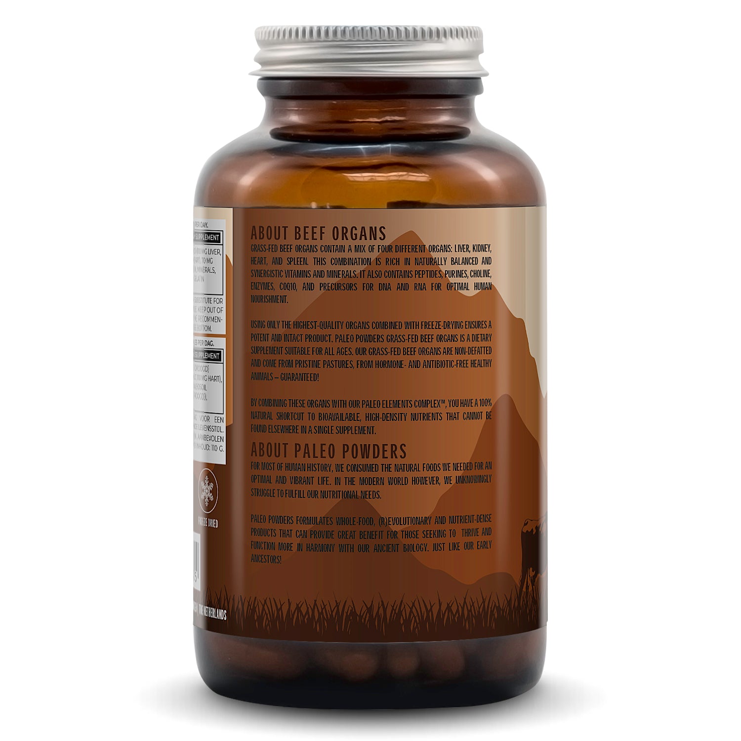 Runder Orgaan Mix - Grasgevoerd - 180 capsules - Paleo Powders