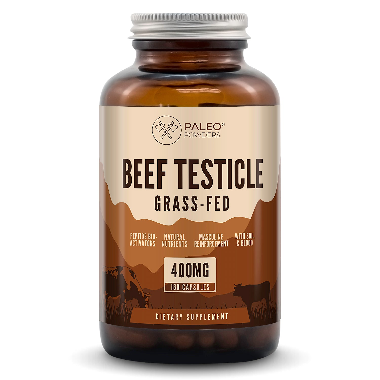 Runder Testikels - Grasgevoerd - 180 capsules - Paleo Powders