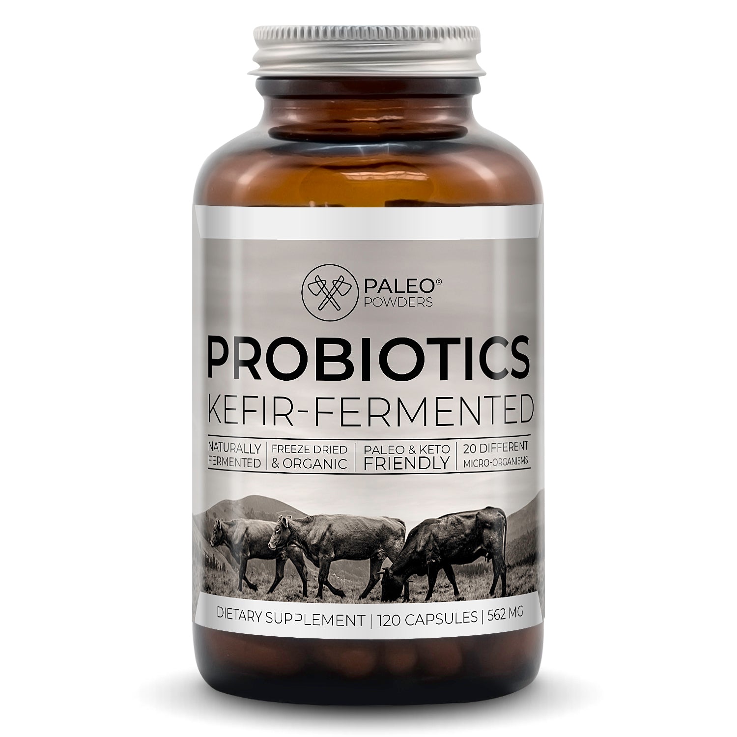 Probiotica - Biologisch Kefir Gefermenteerd - 120 capsules - Paleo Powders