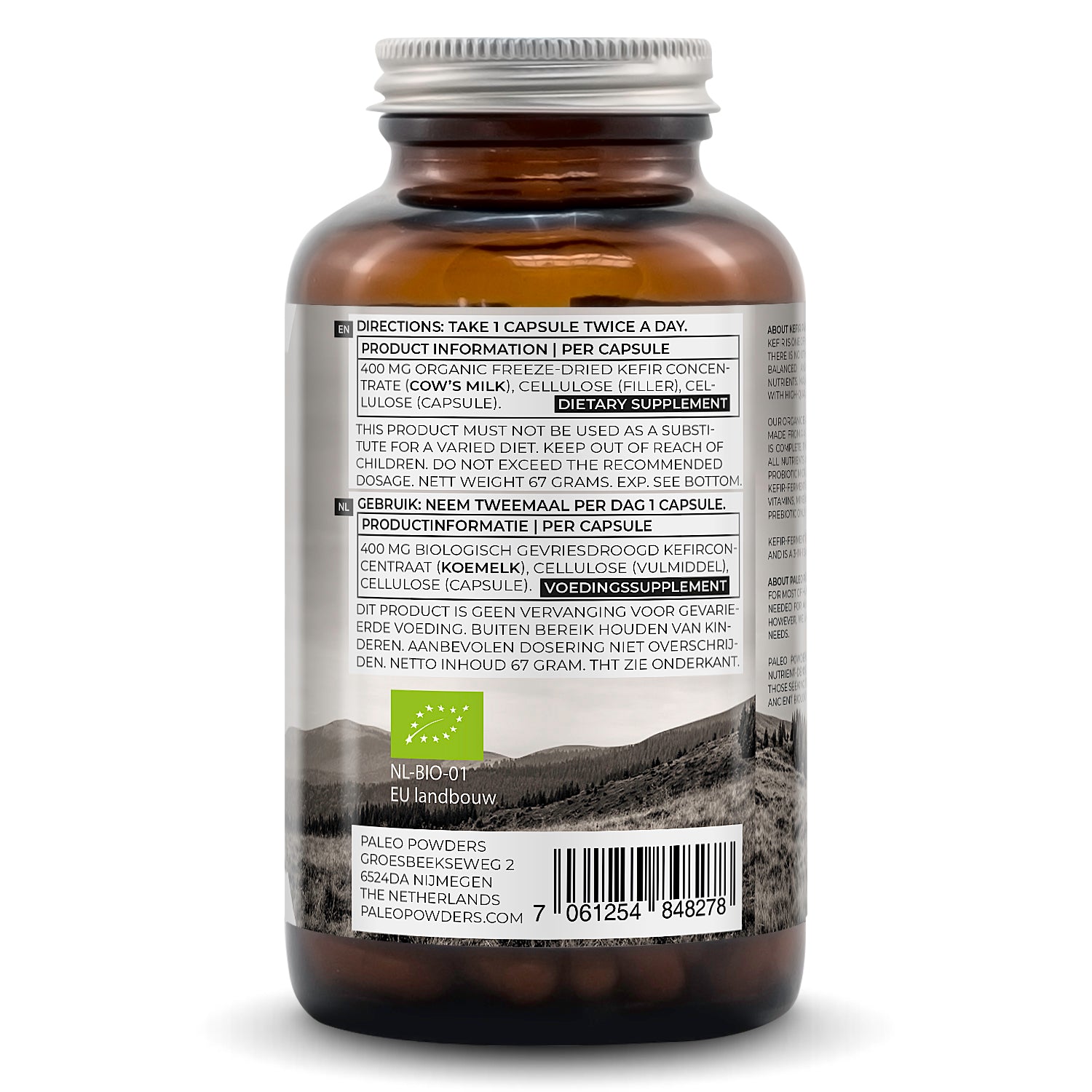 Probiotica - Biologisch Kefir Gefermenteerd - 120 capsules - Paleo Powders